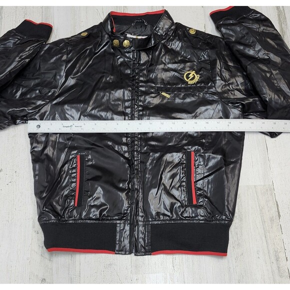 Southpole Jacket Women Large Black Cropped Embroidered Logo Y2k - Picture 7 of 12